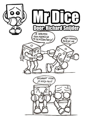 Mr Dice Comic Appeltje Schillen
